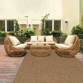 Tapis tissé plat décor...