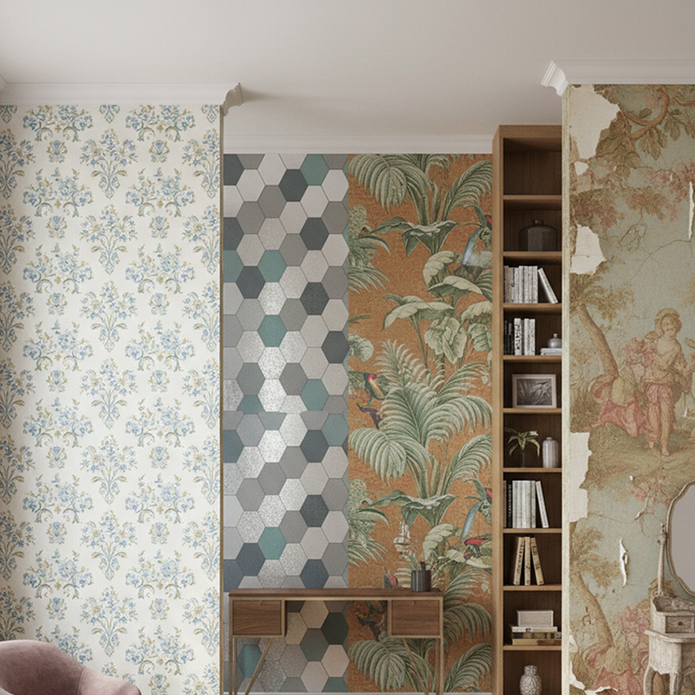 Les différents types de papier peint à décoller