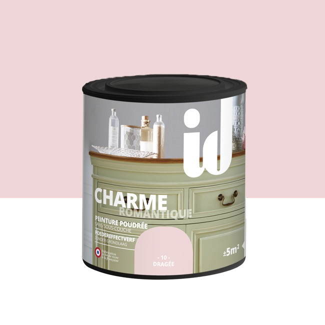 Peinture rose poudrée