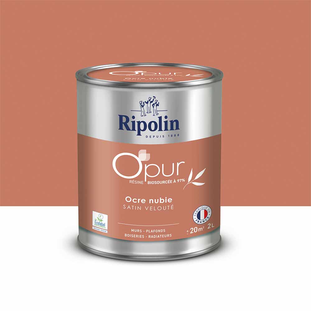 Peinture ocre nubie satin