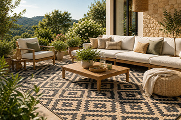 Tapis outdoor : guide d'achat tapis exterieur pour balcon, terrasse